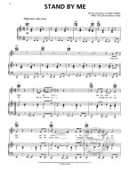 Ben E. King: Stand By Me (noty na klavír, zpěv, akordy)