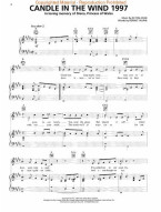 Elton John: Candle in the Wind 1997 (noty na klavír, zpěv, akordy)