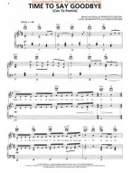 Andrea Bocelli & Sarah Brightman: Time to Say Goodbye / Con Te Partiro (noty na klavír, zpěv, akordy)