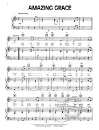 Amazing Grace (noty na klavír, zpěv, akordy)