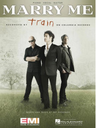 Train: Marry Me (noty na klavír, zpěv, akordy)