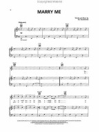 Train: Marry Me (noty na klavír, zpěv, akordy)