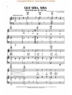 Doris Day: Que Sera, Sera / What Will Be Will Be (noty na klavír, zpěv, akordy)
