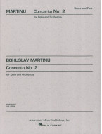 Bohuslav Martinů: Concerto No.2 For Cello And Orchestra (noty na violoncello, klavír)