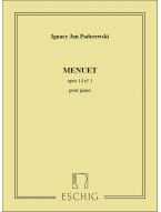 Ignacy Jan Paderewski: Menuet Op. 14 No. 1 (noty na klavír)