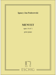 Ignacy Jan Paderewski: Menuet Op. 14 No. 1 (noty na klavír)