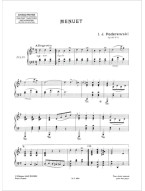 Ignacy Jan Paderewski: Menuet Op. 14 No. 1 (noty na klavír)