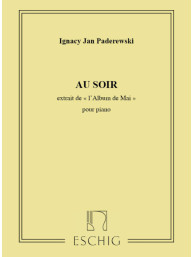 Ignacy Jan Paderewski: Au Soir (noty na klavír)
