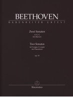 Beethoven: 2 Sonatas In E Major & G Major Op.14 Nos 1 & 2 (noty na klavír)