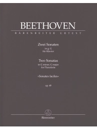 Beethoven: 2 Sonatas In G minor, G major op. 49 (noty na klavír)