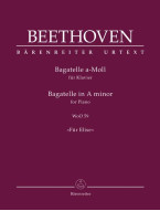 Beethoven: Bagatelle For Piano in A Mino,r WoO 59 - Für Elise (noty na klavír)