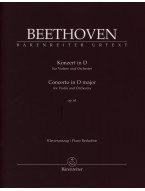 Beethoven: Concerto In D Op.61 For Violin and Orchestra (noty na housle, klavír)