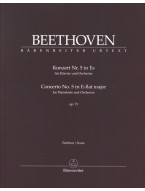 Beethoven: Concerto No.5 In E-flat Op.73 - Emperor For Piano and Orchestra (noty, partitura)