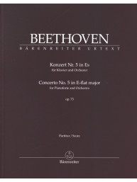 Beethoven: Concerto No.5 In E-flat Op.73 - Emperor For Piano and Orchestra (noty, partitura)