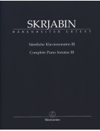 Alexandr Skrjabin: Complete Piano Sonatas III (noty na klavír)
