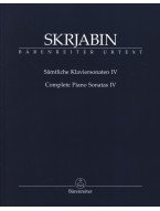 Alexandr Skrjabin: Complete Piano Sonatas IV (noty na klavír)