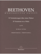 Beethoven: 33 Variations on a Waltz op. 120, Diabelli Variations (noty na klavír)