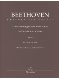 Beethoven: 33 Variations on a Waltz op. 120, Diabelli Variations (noty na klavír)