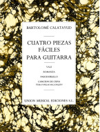 Bartolome Calatayud: Cuatro Piezas Faciles Para Guitarra (noty na kytaru)