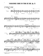 Miguel Llobet: Variaciones Sobre Un Tema De Sors (noty na kytaru)