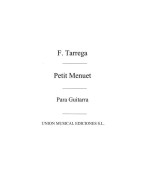 Francisco Tárrega: Petit Menuet Op.Post (noty na kytaru)