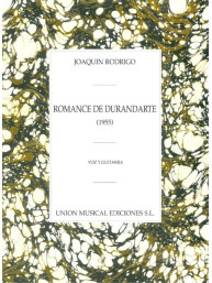 Joaquín Rodrigo: Romance De Durandarte (noty na kytaru, zpěv)