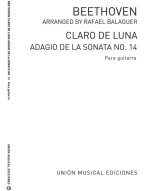 Beethoven: Claro De Luna Adagio De Sonata No.14 Op.27 No.2 (noty na kytaru)