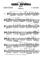 Enrique Granados: Danza Espanola No.2 Oriental (noty na kytaru)