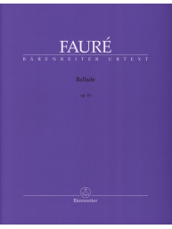 Gabriel Fauré: Ballade Op.19 (noty na sólo klavír)
