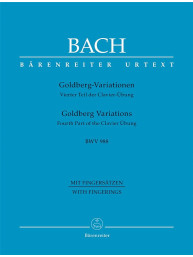 J.S. Bach: Goldberg Variations BWV 988 - Fourth Part of the Clavier Übung (noty na klavír)