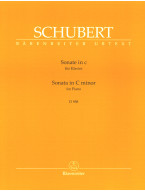 Franz Schubert: Sonata In C Minor D 958 (noty na klavír)