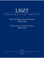 Franz Liszt: Piano Pieces from the Years 1880–1885 (noty na klavír)