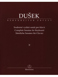 František Xaver Dušek: Complete Sonatas for Keyboard 2 (noty na klavír)