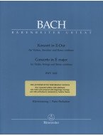 J.S. Bach: Concerto in E major BWV 1042 (noty na housle, klavír)