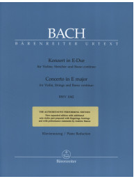 J.S. Bach: Concerto in E major BWV 1042 (noty na housle, klavír)
