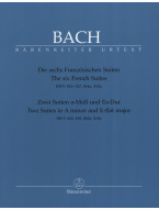 J.S. Bach: 6 French Suites / 2 Suites in A minor and E-flat major BWV 812-819 (noty na klavír)