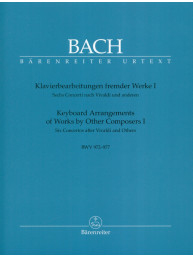 J.S. Bach: Keyboard Arrangements of Works by Other Composers I BWV 972-977 (noty na klavír)