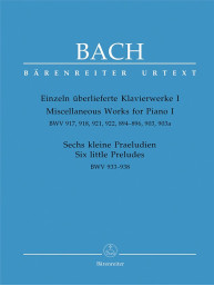 J.S. Bach: Miscellaneous Works for Piano I / 6 Little Preludes (noty na klavír)