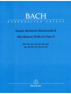 J.S. Bach: Miscellaneous Works for Piano II (noty na klavír)