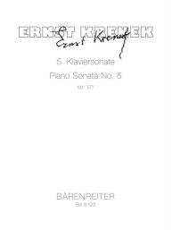 Ernst Krenek: Funfte Klaviersonate (noty na klavír)