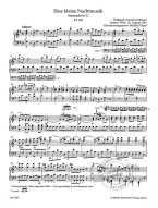 W.A. Mozart: Eine kleine Nachtmusik K. 525 (noty na klavír)