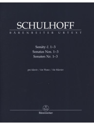 Erwin Schulhoff: Sonatas Nos. 1-3 (noty na klavír)