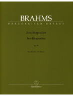 Johannes Brahms: 2 Rhapsodies Op. 79 (noty na klavír)