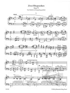 Johannes Brahms: 2 Rhapsodies Op. 79 (noty na klavír)