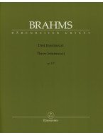 Johannes Brahms: 3 Intermezzi Op.117 (noty, sólo klavír)