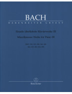 Johann Sebastian Bach: Miscellaneous Works for Piano 3 (noty na klavír)
