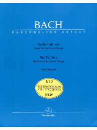 Johann Sebastian Bach: Six Partitas BWV 825-830 (noty pro klavír)