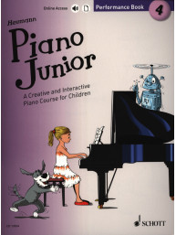 Hans-Günter Heumann: Piano Junior: Performance 4 (noty na klavír)(+audio)