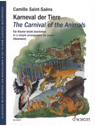 Camille Saint-Saëns: The Carnival of the Animals / Karneval zvířat (noty na snadný klavír)