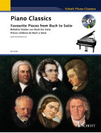 Piano Classics: Favourite Pieces from Bach to Satie (noty na klavír)(+audio)